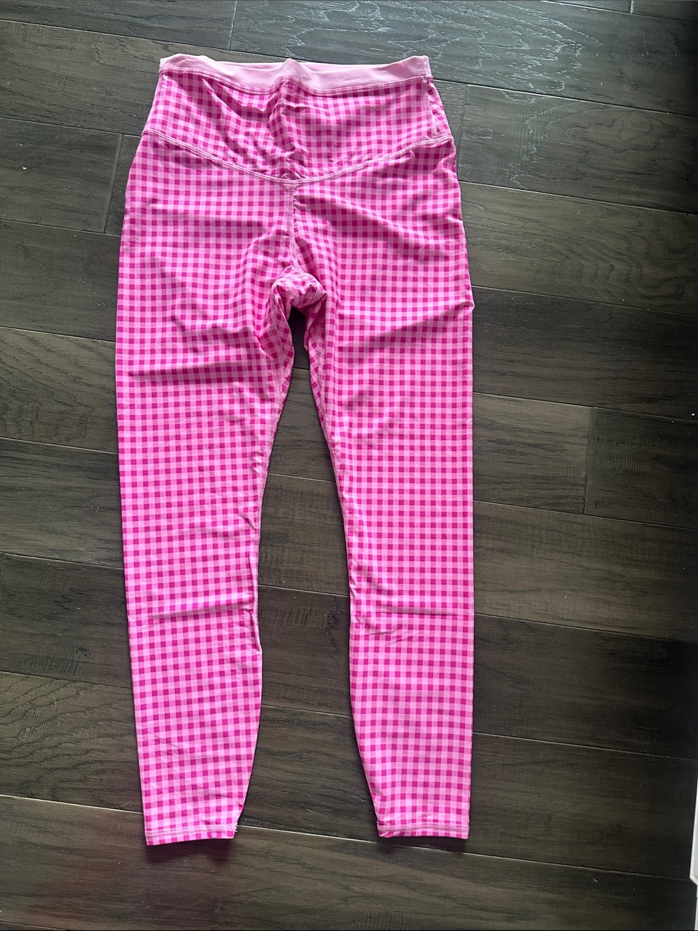 Women’s Pink Gingham Leggings